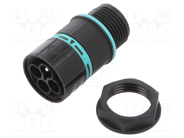 Connector: AC supply; screw terminal; male; TH387; 0.5÷4mm2; 500V