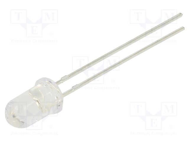 LED; 5mm; orange; 11000mcd; 15°; 20mA; 1.6÷2.4V; Front: convex