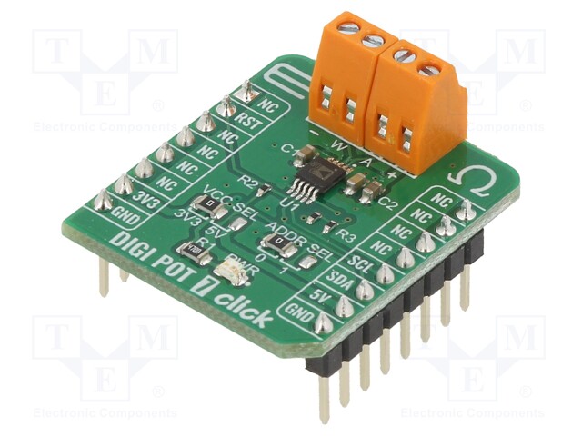 Click board; digital potentiometer