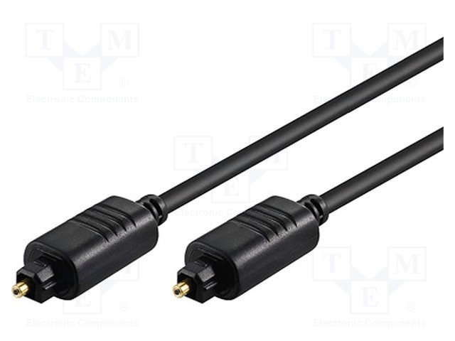 Cable; Toslink plug,both sides; 3m; Øcable: 5mm