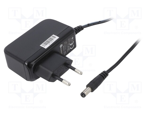 Power supply: switched-mode; 12VDC; 1.5A; Out: 5,5/2,1; 18W; 0÷40°C