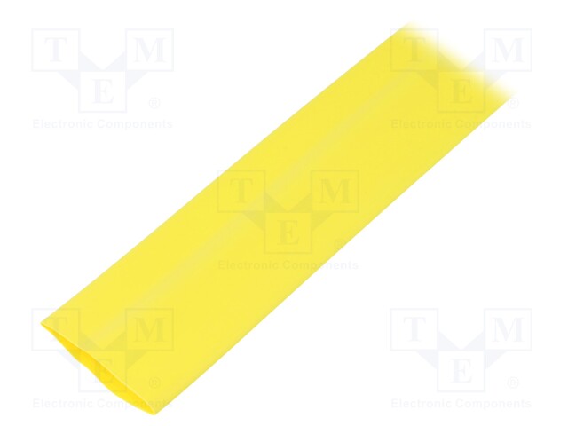 Heat shrink sleeve; flexible; 2: 1; 25.4mm; L: 10m; yellow