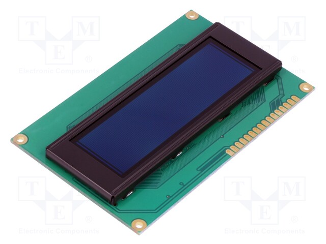 Display: OLED; alphanumeric; 20x4; Window dimensions: 77x25.2mm