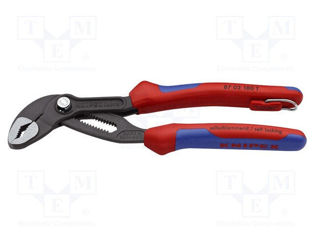 Pliers; for pipe gripping,Cobra adjustable grip; 180mm