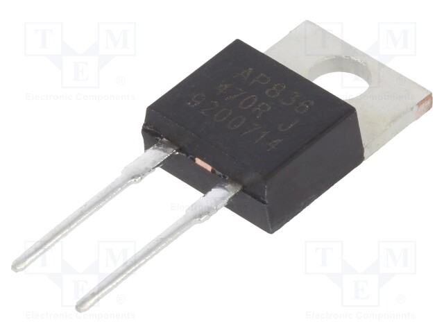 Resistor: thick film; THT; TO220; 470Ω; 35W; ±5%; -65÷150°C