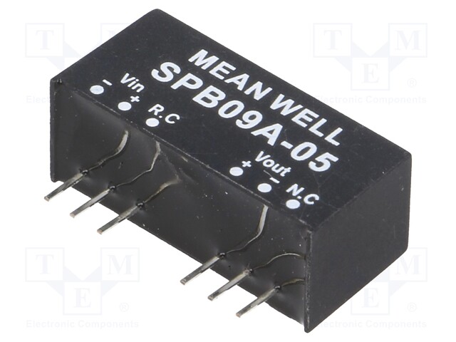 Converter: DC/DC; 9W; Uin: 9÷18V; 5VDC; Iout: 0÷1600mA; SIP8; 5g