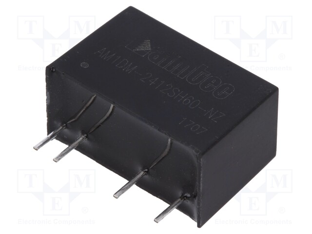 Converter: DC/DC; 1W; Uin: 21.6÷26.4V; 12VDC; Iout: 84mA; SIP7; 4.2g