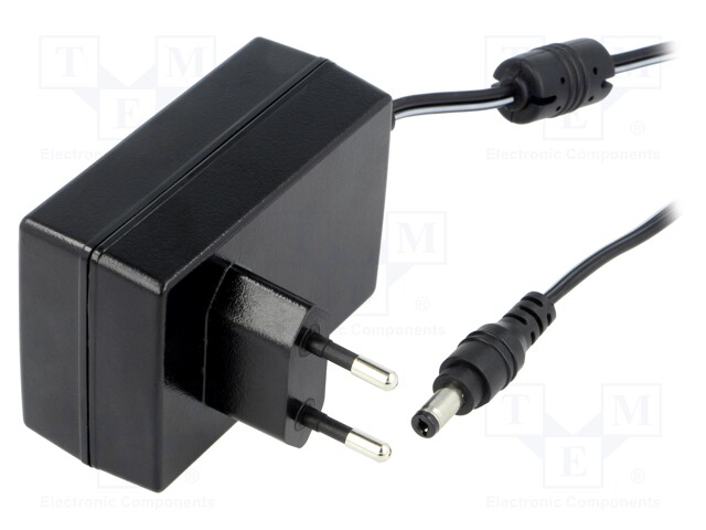 Power supply: switched-mode; 9VDC; 2.55A; Out: 5,5/2,1; 23W; 85%