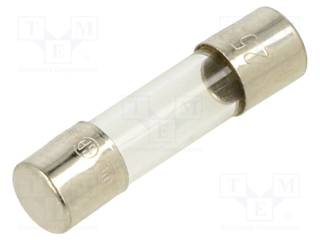 Fuse: fuse; 125mA; 250VAC; glass; 20x5.2mm; bulk