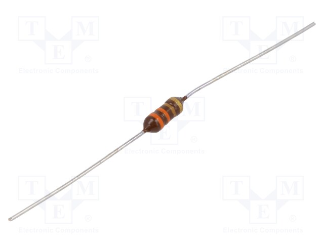 Inductor: ferrite; THT; 330uH; 190mA; 6.4Ω; Ø4x9.2mm; ±5%; 2.7MHz