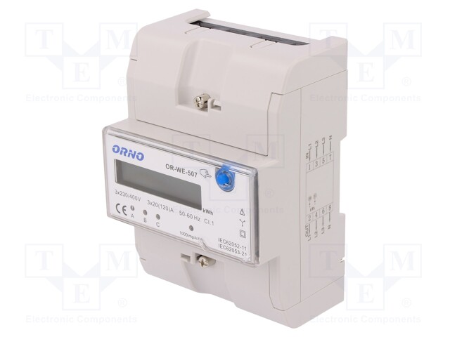 Controller; IP20; DIN; Ioper.max: 120A; -20÷80°C; 1W; Display: LCD