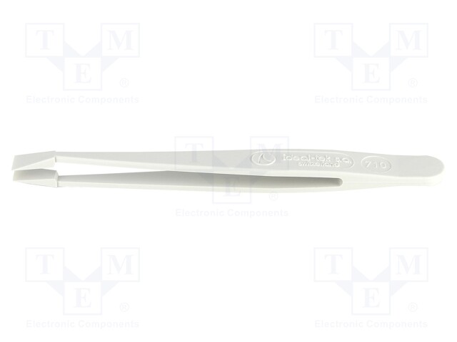 Tweezers; Blade tip shape: flat,shovel; Tweezers len: 115mm; ESD