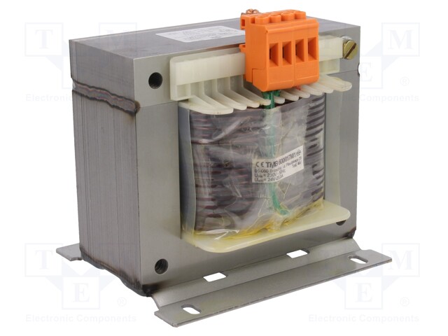 Transformer: mains; 600VA; 230VAC; 24V; Leads: terminal block; 7kg