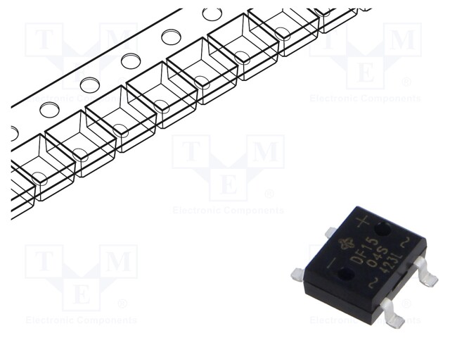 Bridge rectifier: single-phase; Urmax: 400V; If: 1.5A; Ifsm: 50A