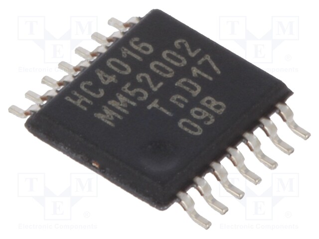 IC: digital; analog,switch; Channels: 4; SMD; TSSOP14; Series: HC