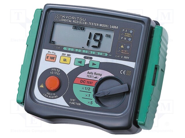 RCD tester; LCD 3,5 digit (1999); IP54; 230V