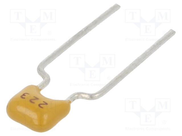 Capacitor: ceramic; 22nF; 50V; X7R; ±10%; THT; 5mm