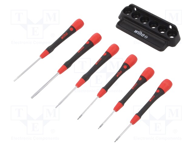 Screwdrivers; Pcs: 6; precision; Bit: Allen hex key