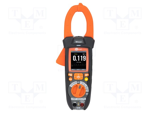 Digital clamp meter; LCD,with a backlit; I AC: 1kA; I DC: 1kA