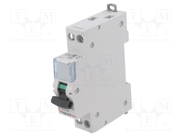 Circuit breaker; 400VAC; Inom: 10A; Poles: 1+N; DIN; Charact: C; 6kA