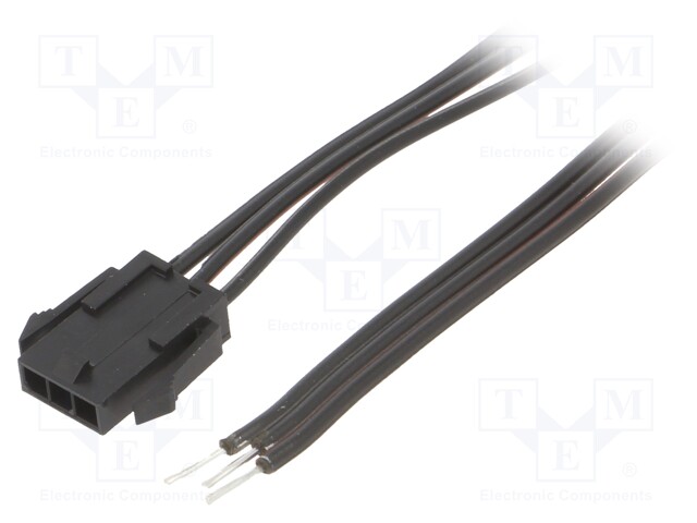 Cable; Micro-Fit 3.0; MX-43640-0300,male,cables; PIN: 3; 0.4m; 4A