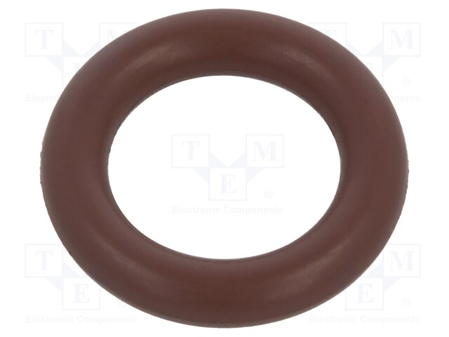 O-ring gasket; FPM; D: 3mm; Øint: 10mm; brown; -20÷200°C