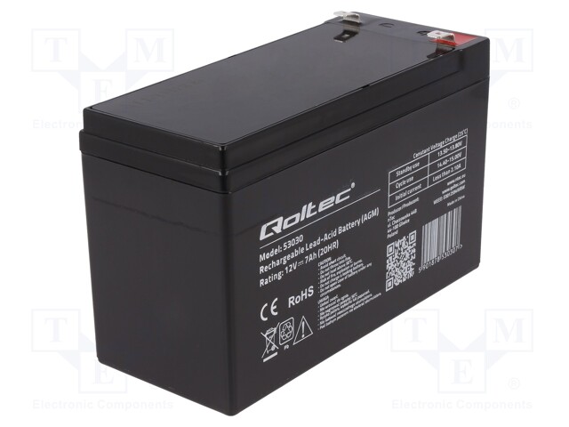 Re-battery: acid-lead; 12V; 7000mAh; AGM; maintenance-free