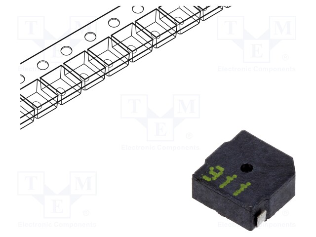 Sound transducer: elektromagnetic alarm; SMD; 4kHz; 100mA; 2÷5VDC