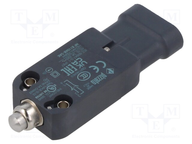 Limit switch; pin plunger Ø8mm; NO + NC; 10A; max.250VAC; IP67