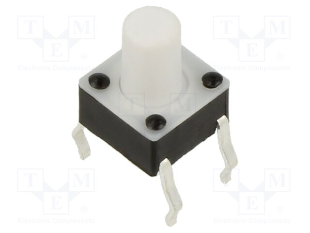 Microswitch TACT; SPST-NO; Pos: 2; 0.05A/12VDC; THT; 1.57N; 6x6x4mm