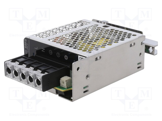 AC/DC DIN Rail Power Supply (PSU), 120 to 370VDC, ITE & Transformers, 1 Output, 30 W, 15 V, 2.4 A