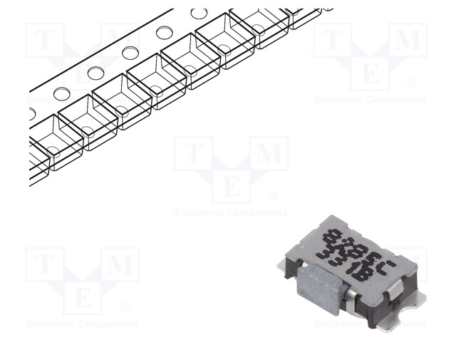 Microswitch TACT; SPST-NO; Pos: 2; 0.05A/32VDC; SMT; none; 2.5N