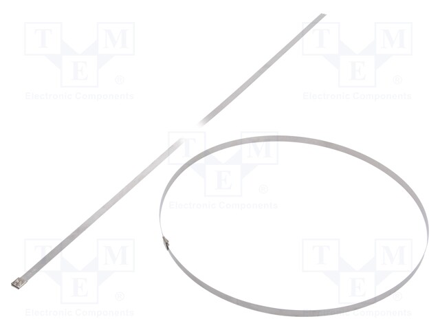 Cable tie; L: 1245mm; W: 12.3mm; acid resistant steel AISI 316