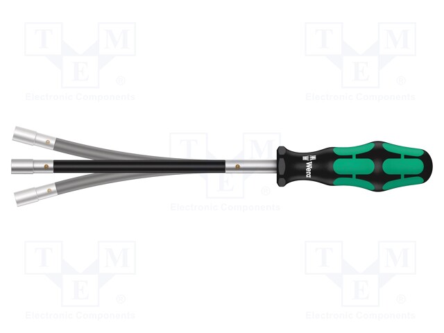 Screwdriver; hex socket; with flexible shaft; Overall len: 265mm