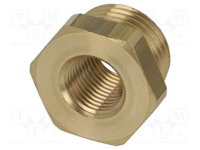 Brass; Mount.elem: thread adapter; Int.thread: G 1/4"