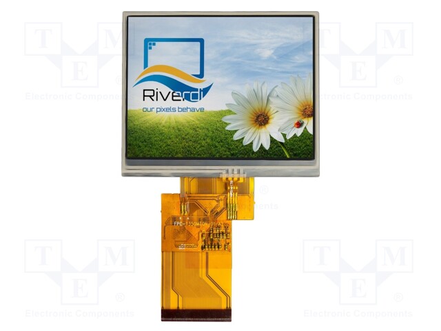 Display: TFT; 3.5"; 320x240; Illumin: LED; Dim: 76.9x63.9x4.25mm