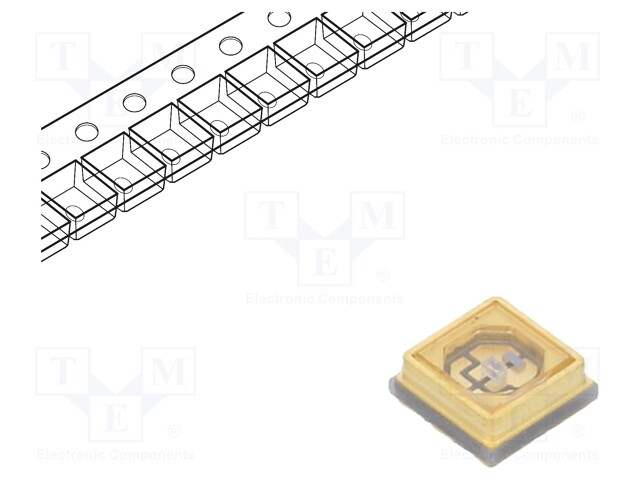 Power LED; UV-C; 120°; 30mA; λd: 270-280nm; 3.5x3.5x1.36mm; SMD