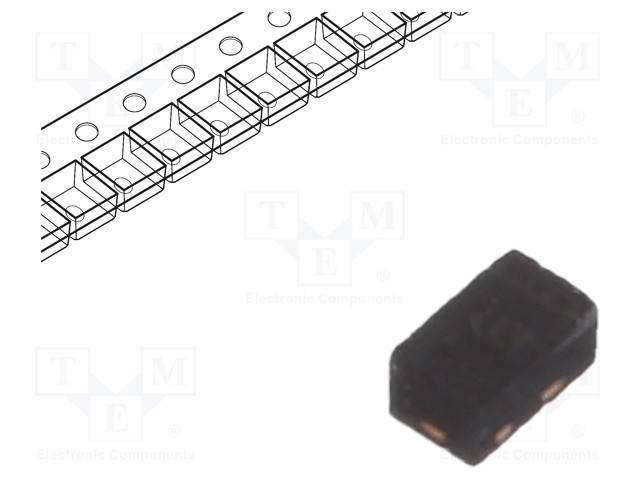 Diode: Zener; 0.25W; 12V; SMD; reel,tape; X1-DFN1006-2