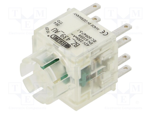 Contact block; -30÷70°C; IP00; Contacts: NC x2 + NO x2; 3mm