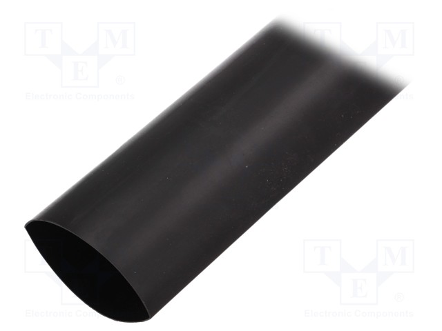 Heat shrink sleeve; 3: 1; 50mm; L: 1m; black; Wall thick: 2.7mm