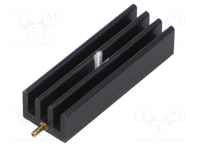 Heatsink: extruded; grilled; SOT32,TO220; black; L: 35mm; W: 11.8mm