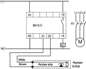 Mounting rail for protection rubber strip; -20÷55°C; 2m