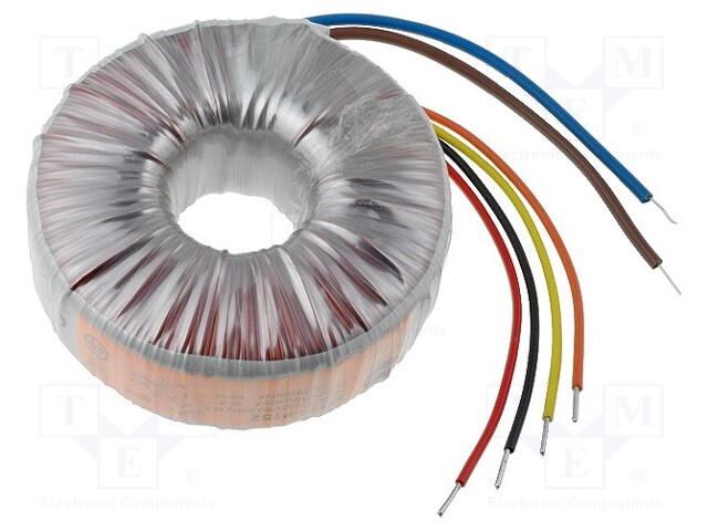 Transformer: toroidal; 160VA; 230VAC; 55V; 55V; 1.455A; 1.455A