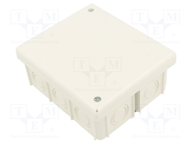 Enclosure: junction box; X: 80mm; Y: 95mm; Z: 40mm; wall mount; IP20