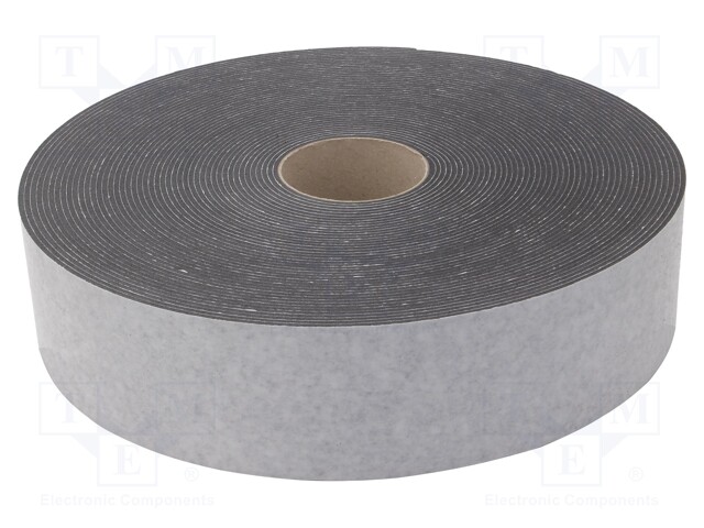 Tape: sealing; W: 80mm; L: 30m; Thk: 3mm; grey; rubber hot-melt; 130%