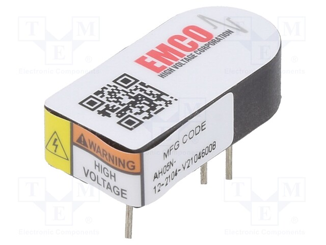 High Voltage DC/DC Converter, Proportional, Negative Output, Fixed, Adjustable, 1.5 W, 3 mA