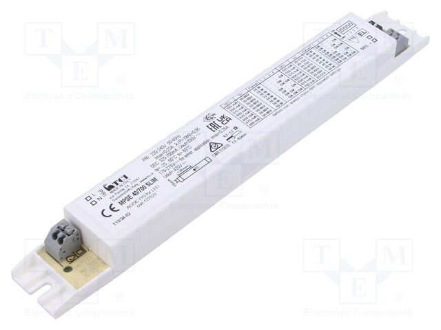 Power supply: switched-mode; LED; 20÷80VDC; 325÷700mA; 220÷240VAC