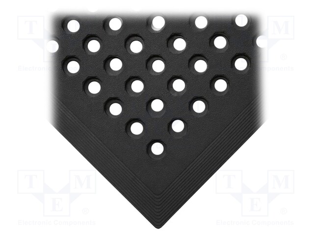 Anti-slip mat; Width: 0.9m; L: 1.5m; Mat: rubber; Colour: black