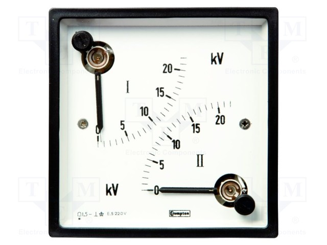 Meter: panel; analogue; 0÷72kV; 132V; Class: 1,5; 50÷60Hz; IP40