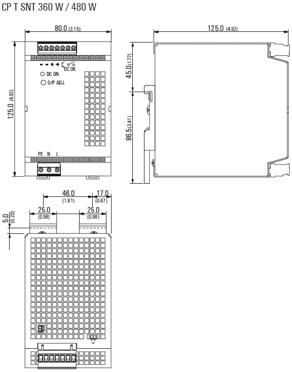 Power supply: switched-mode; 360W; 48VDC; 48÷56VDC; 7.5A; 1.1kg